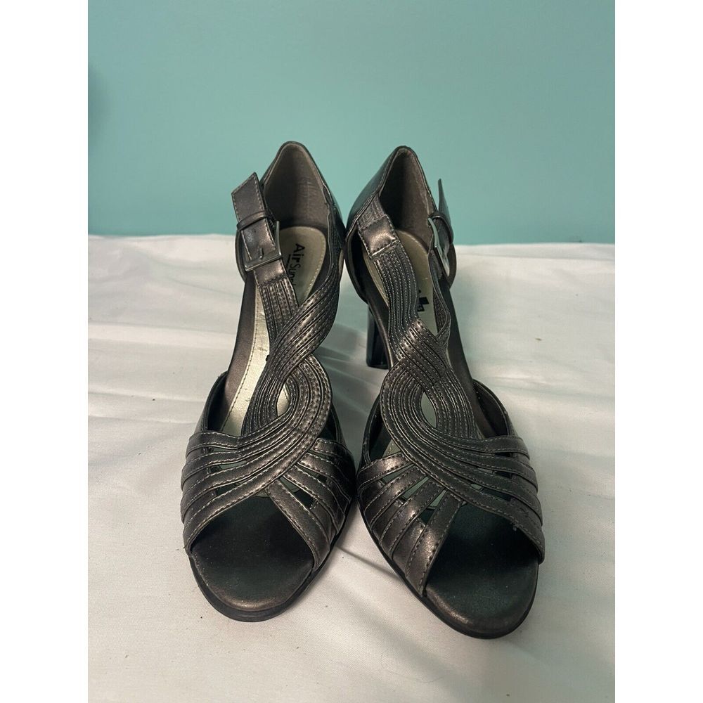 Air Supply Comfort System Ladies Dress Heel Shoes Size 9 Gray S-336‎